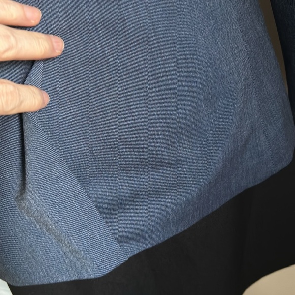 Banana Republic Women’s Slim Fit Chambray Single Button Blazer Suit Jacket - Picture 6 of 13